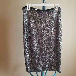 Standout Sequin Pencil Skirt Size M